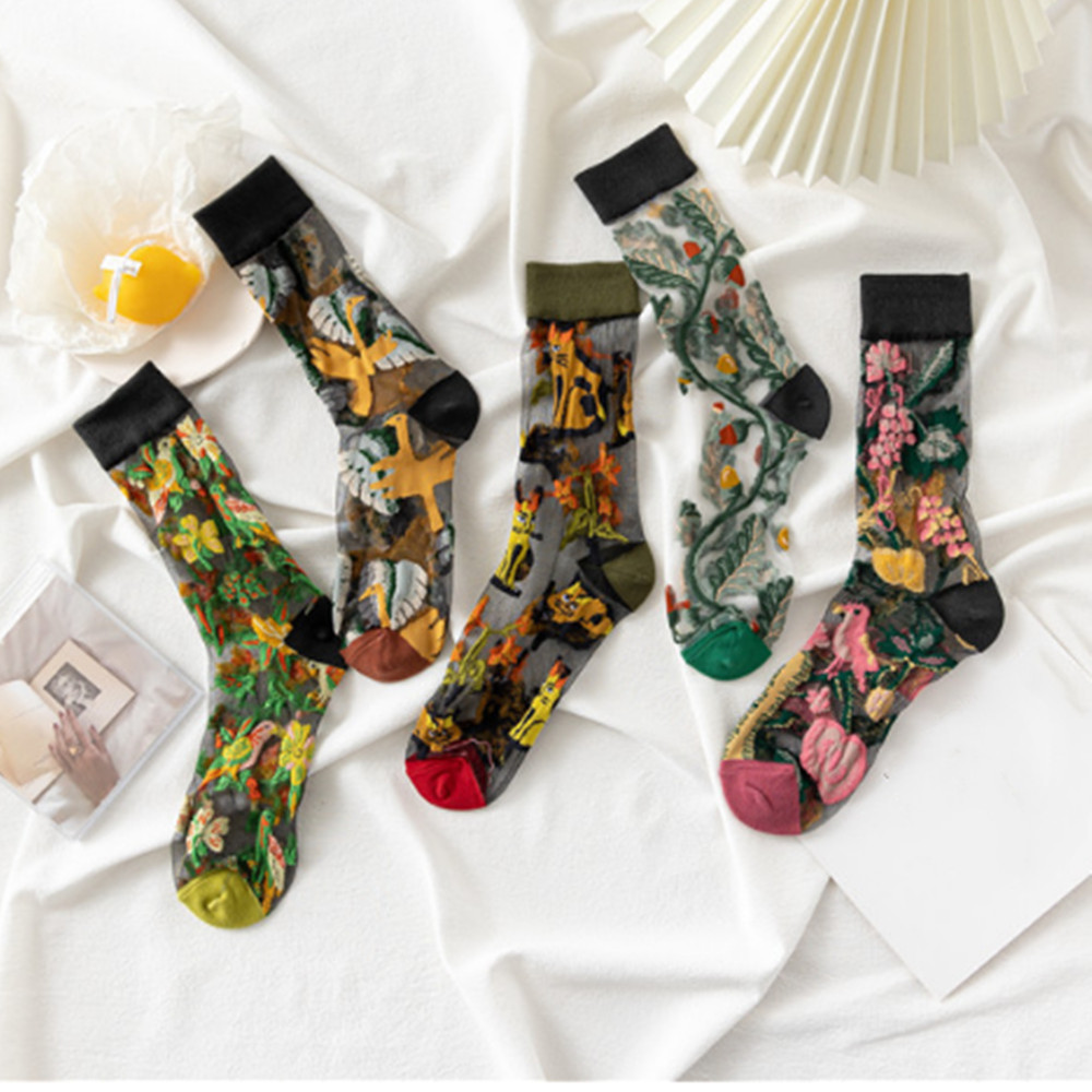 Invisibility Sock Loafer - Mulher renda flor meia curta meias