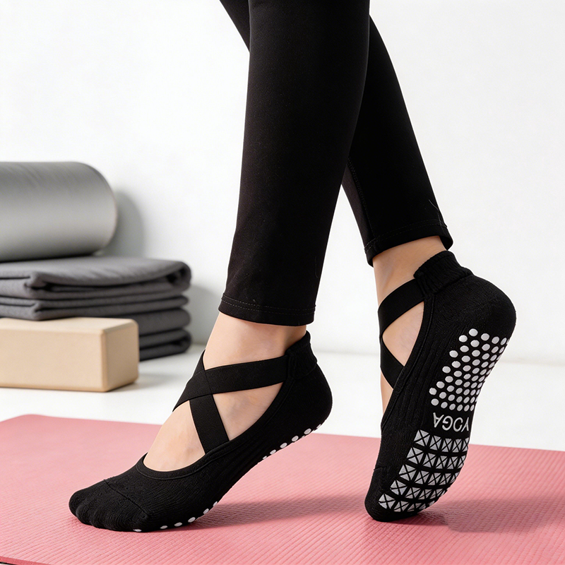 No Show Sock Women - Meias de Yoga Antiderrapantes para Mulheres,