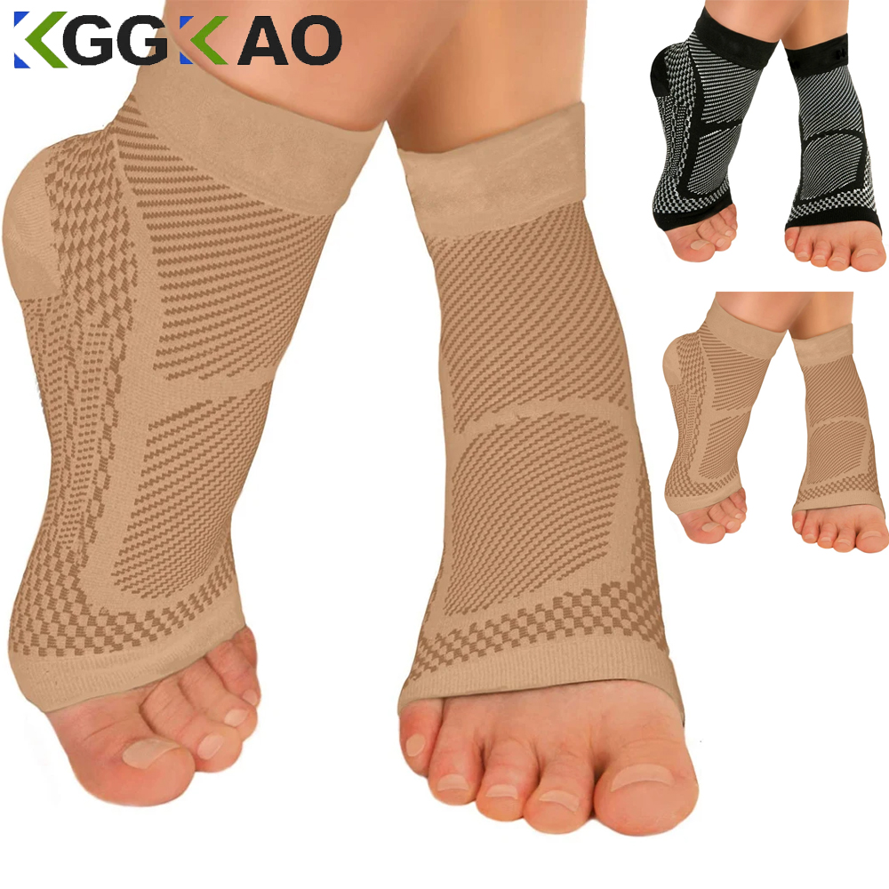 Ankle Brace Sock - 1 par esportes tornozelo suporte cinta