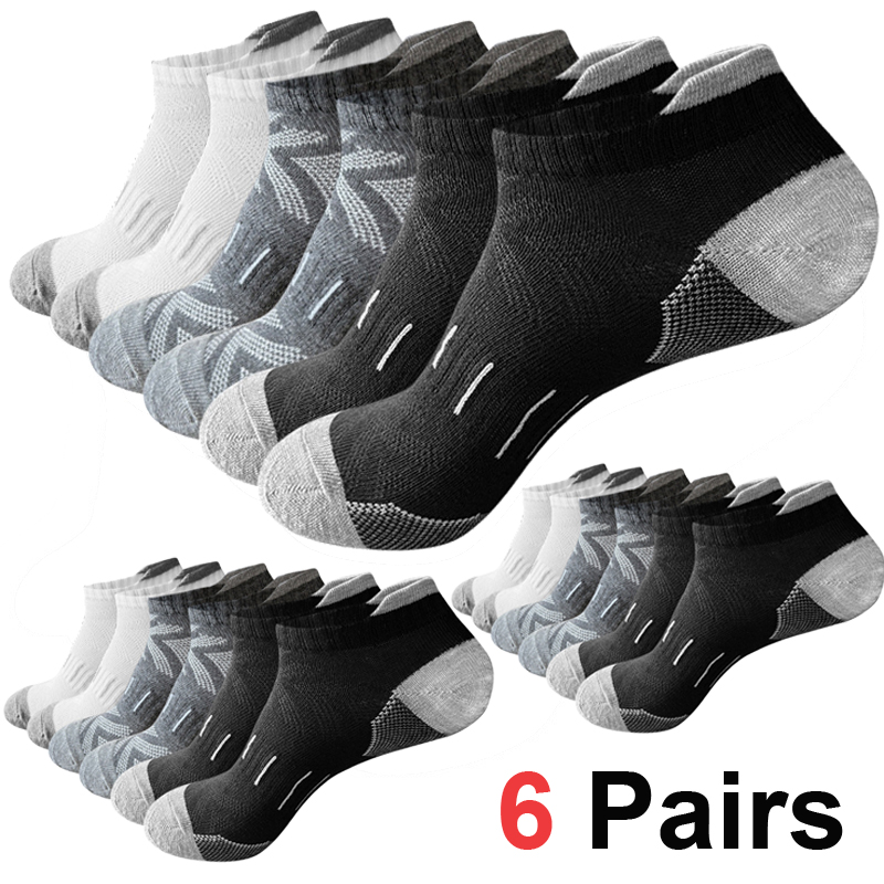 Athletic Sock Cushion - 6 Pares de Meias Esportivas Cano
