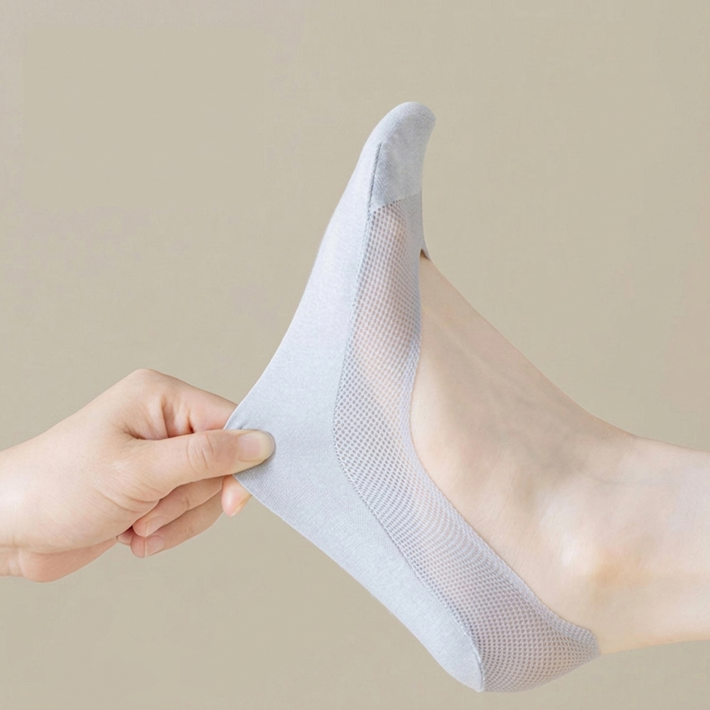 3 pares de meias invisíveis fe - Invisibility Sock Loafer avaliação e preço