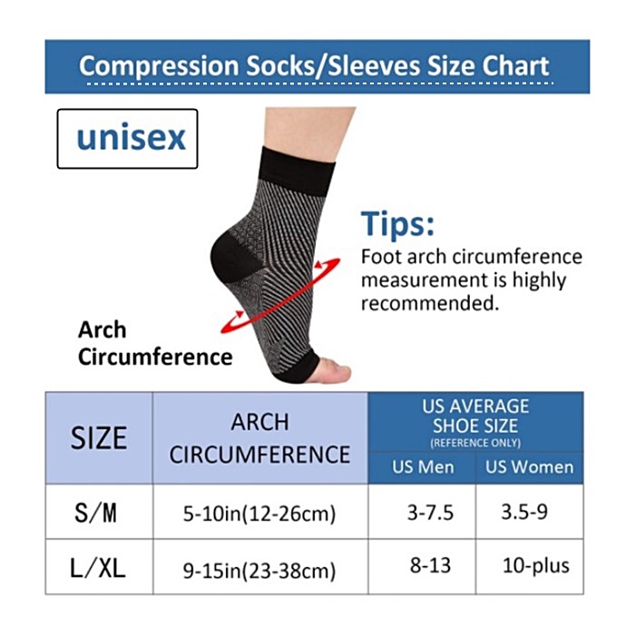 Neuropatia tornozelo cinta mei - Ankle Brace Sock avaliação e preço