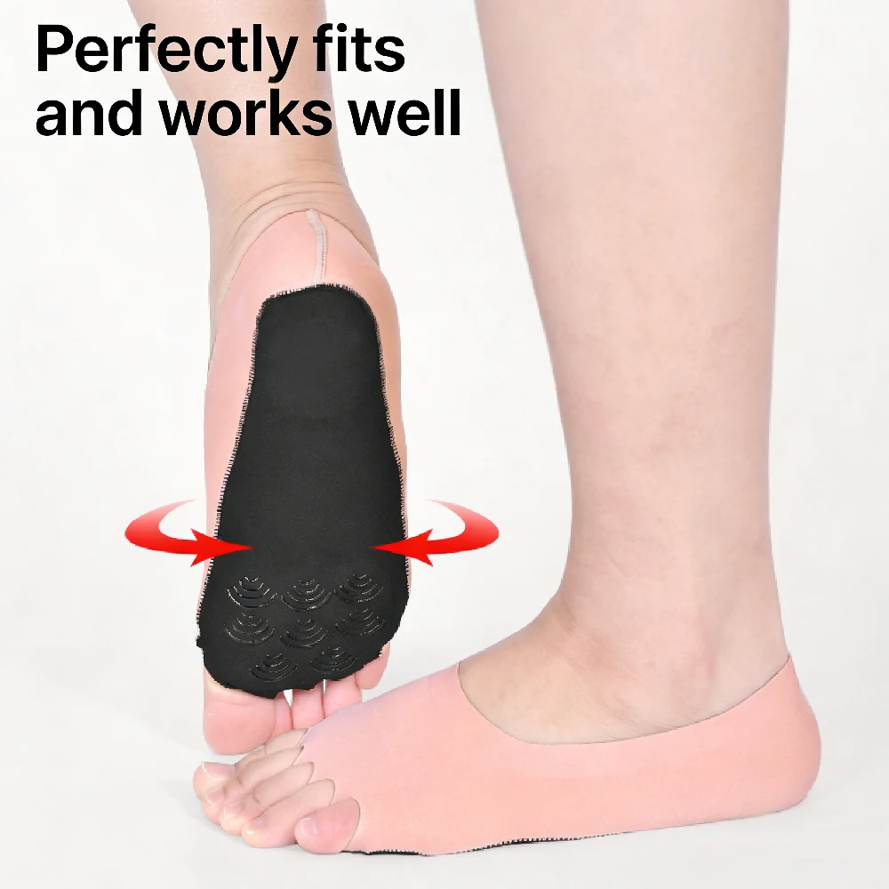 1 par de meias de ioga sem ded - Grip Sock Yoga avaliação e preço