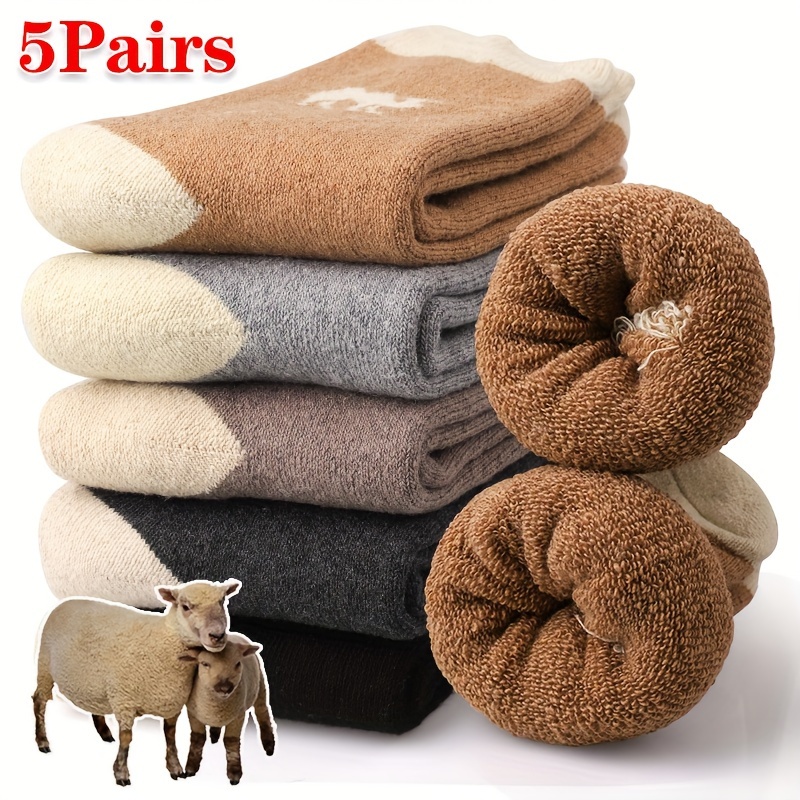 5 pares meias térmicas de inve - Thermal Sock Winter avaliação e preço