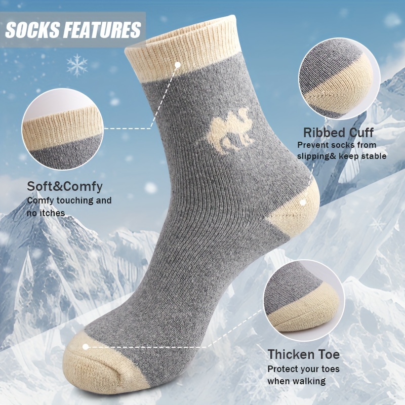 5 pares meias térmicas de inve - Thermal Sock Winter avaliação e preço